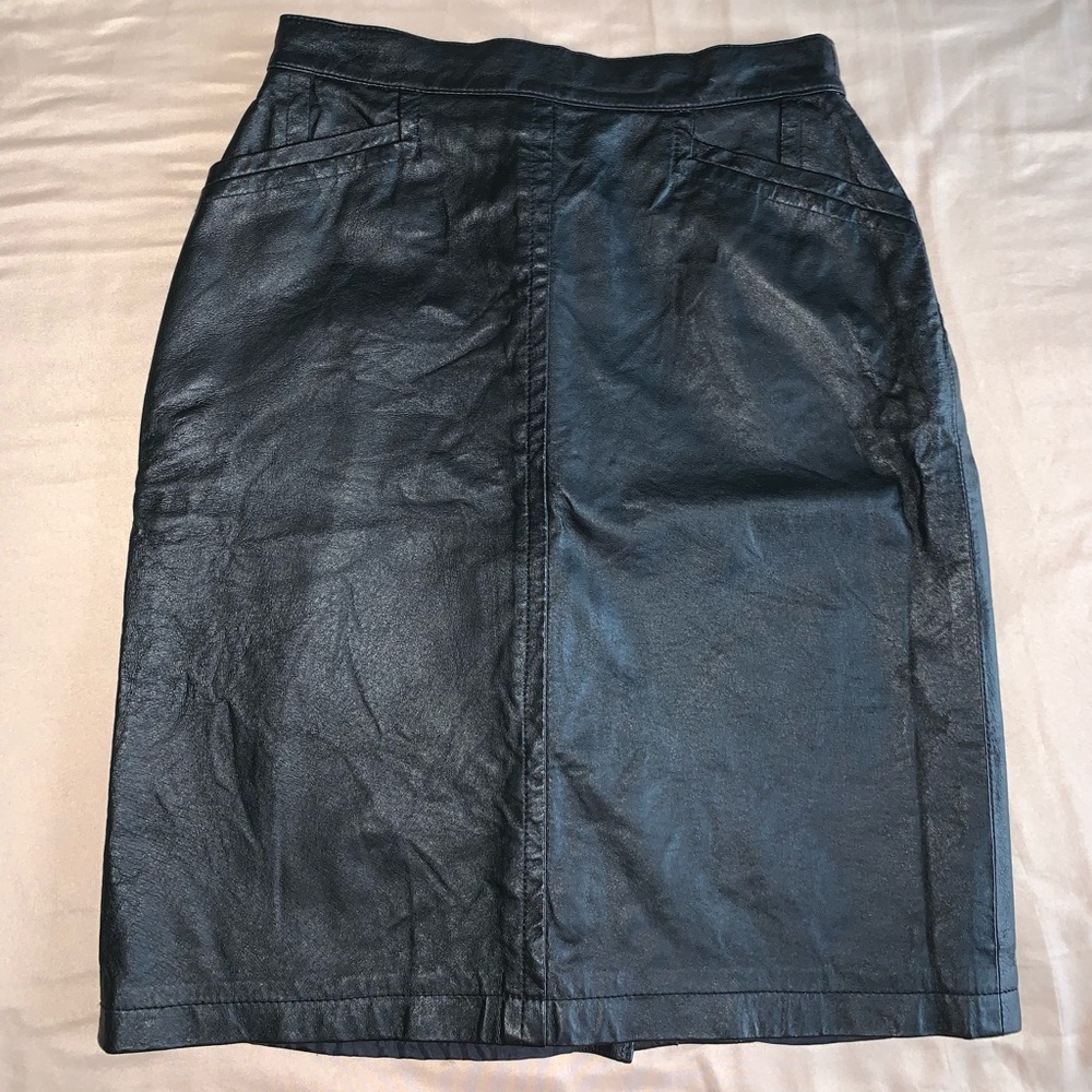 Vintage Forenza Leather Pencil Skirt